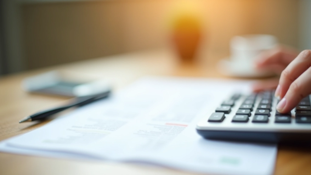 Tableau de comparaison des prix de réparation et d'achat sur papier avec calculatrice et stylo sur bureau