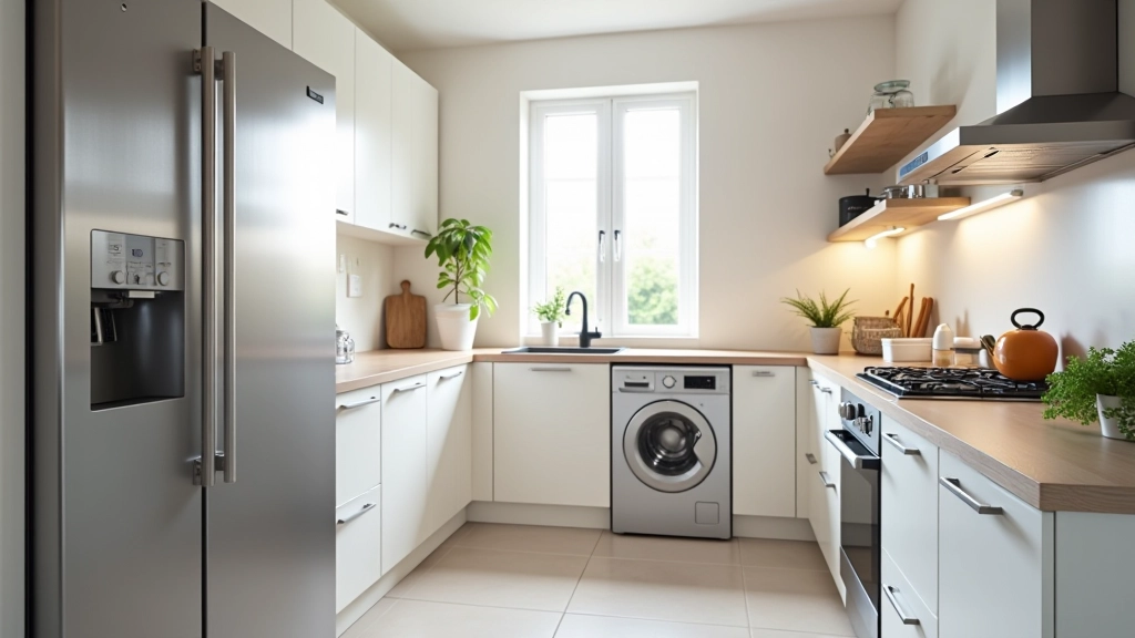 Cuisine moderne avec électroménagers de qualité en acier inoxydable